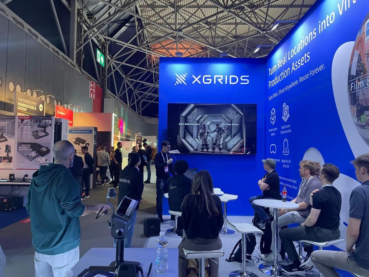 XGRIDS booth at IBC 2026