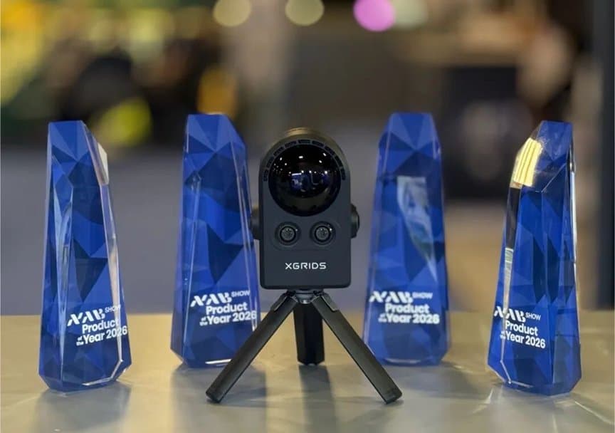 PortalCam with four NAB 2026 Product of the Year trophies