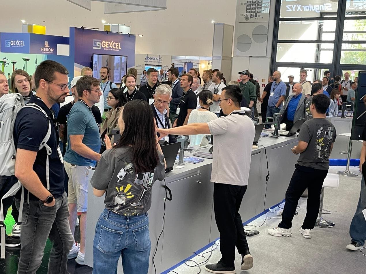 Sunova team giving live demonstrations at INTERGEO 2026