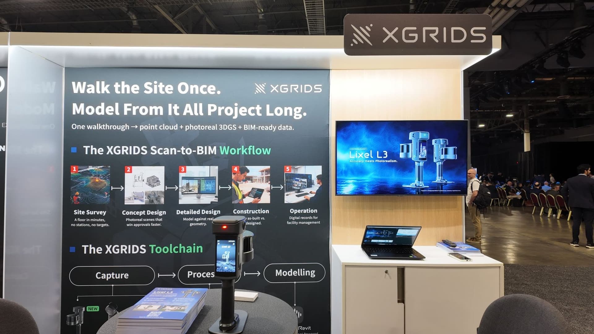 XGRIDS Scan-to-BIM workflow display
