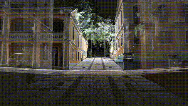 Street scene reconstructed with Lixel L3